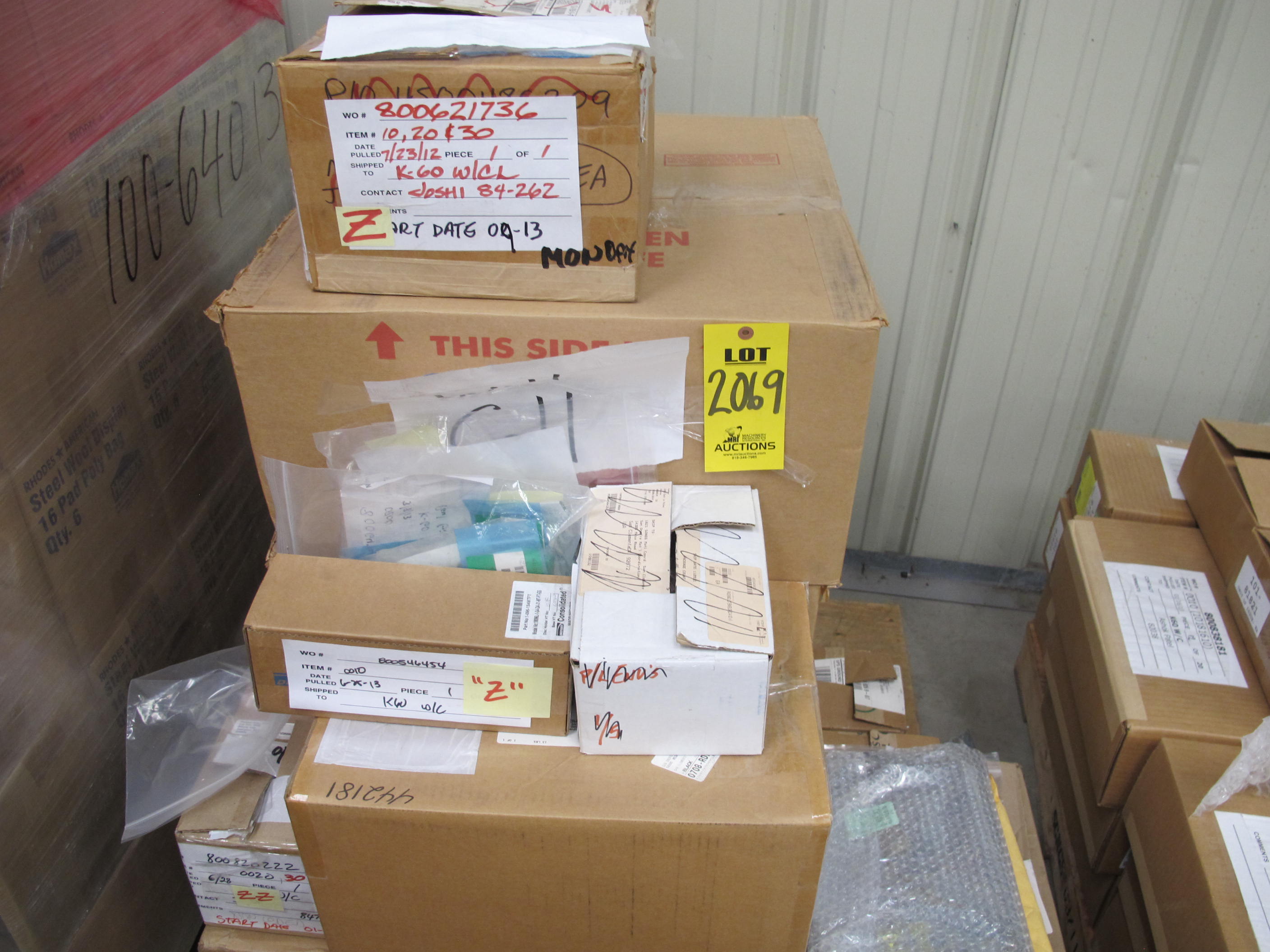 LOT PALLET ASSORTED MAINTENANCE SPARE PARTS (W-44) LOADING & HANDLING FEE $15-